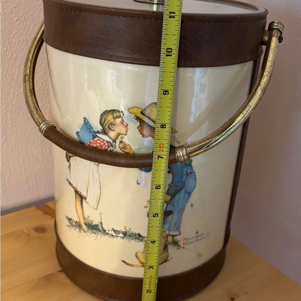 VINTAGE Norman Rockwell Ice Bucket 1970s